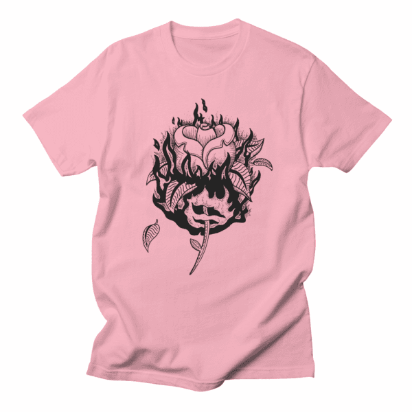 Burning Rose, T-shirt