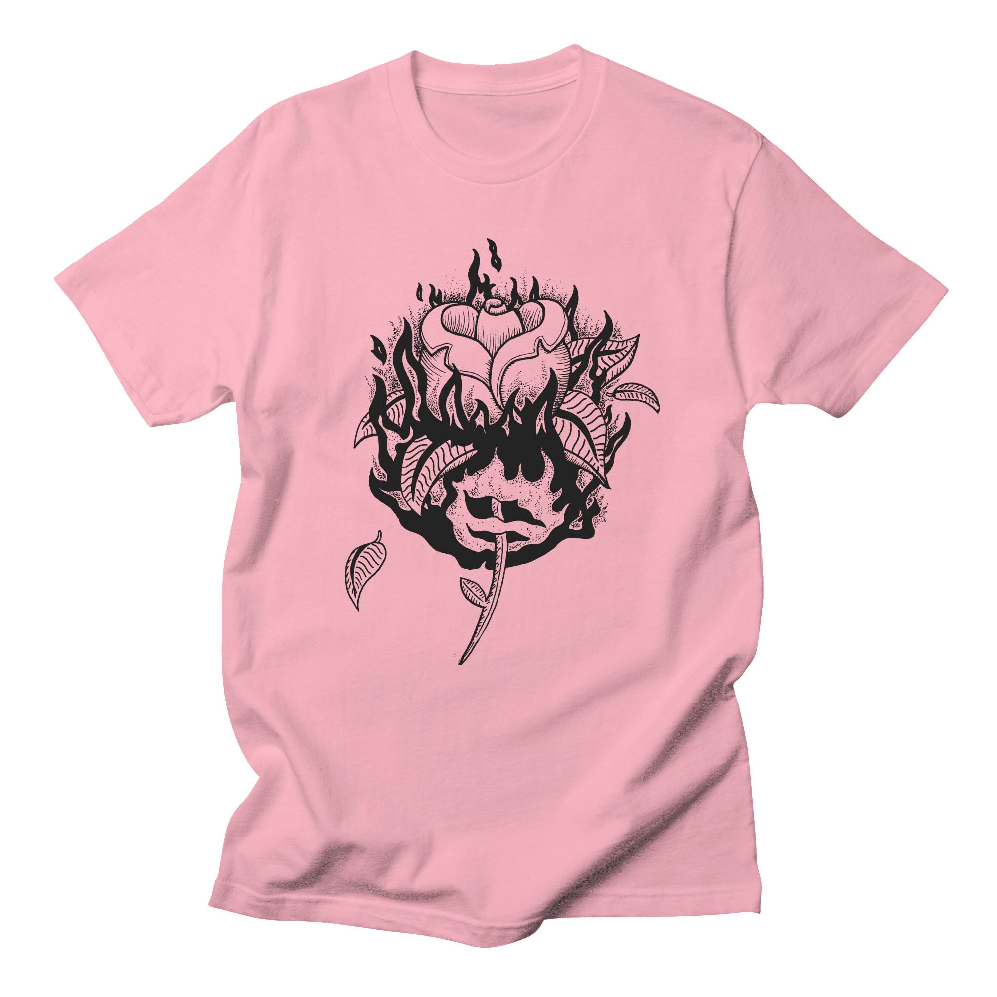 Burning Rose, T-shirt