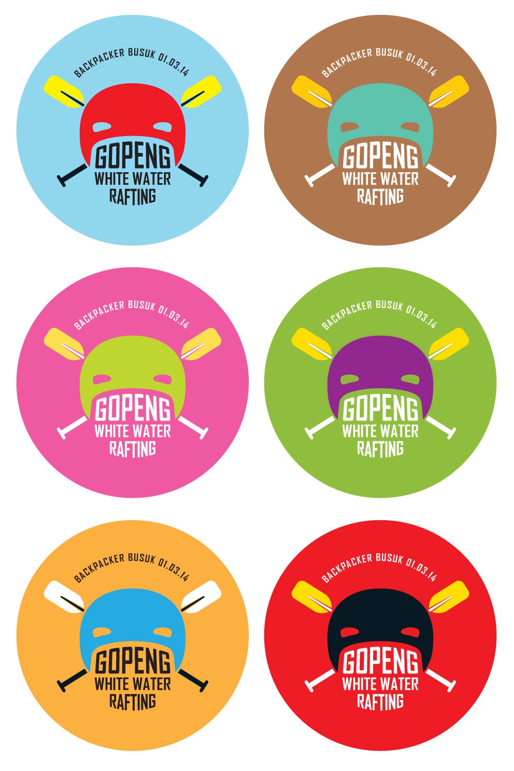 white water rafting t-shirt design